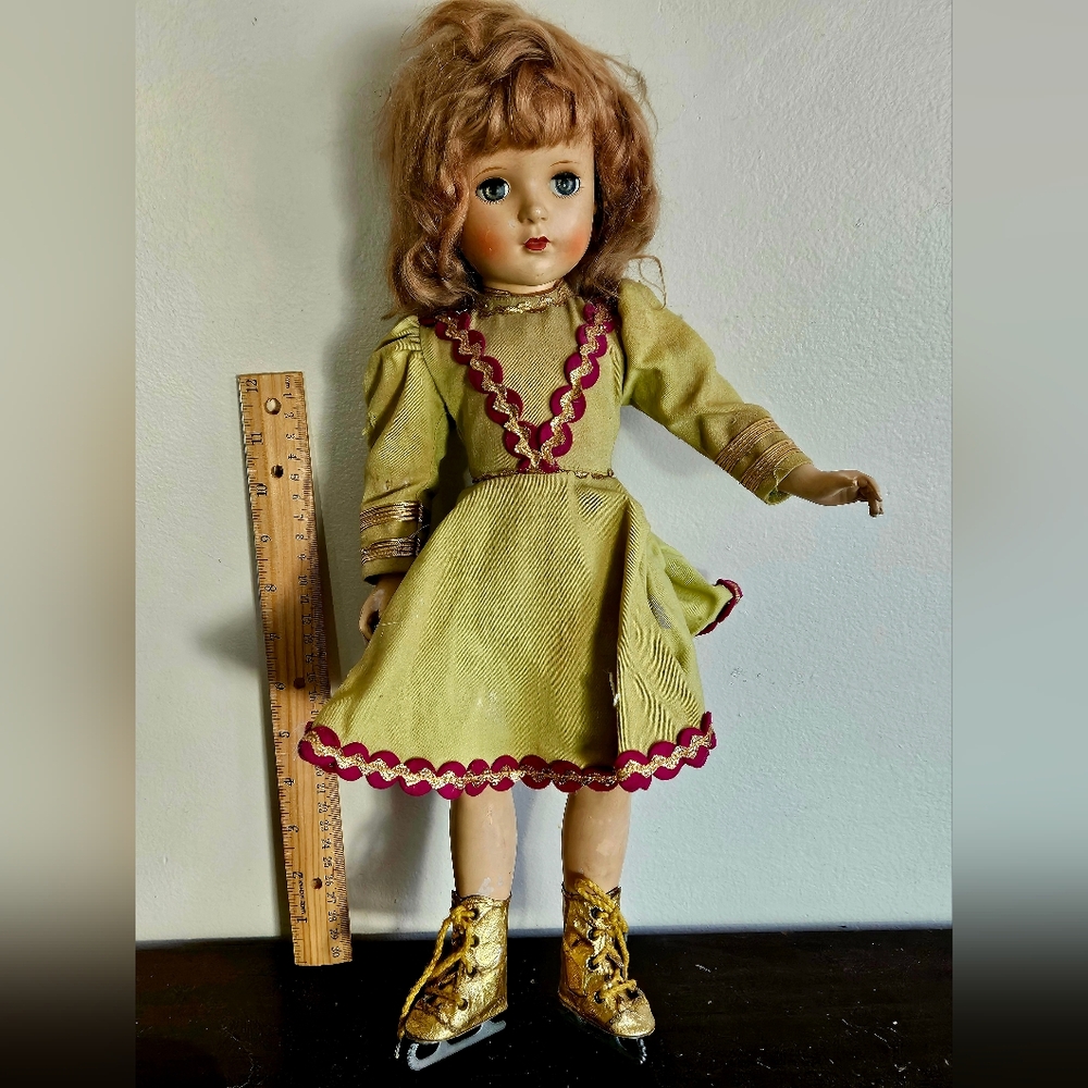 Vintage Madame Alexander 1948 Baba Ice Skating Doll. Sears & Roebuck.